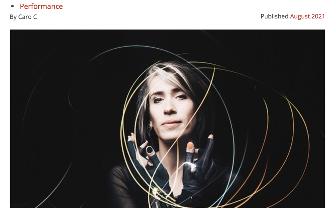 My first music journalist article: Glover software with Imogen Heap